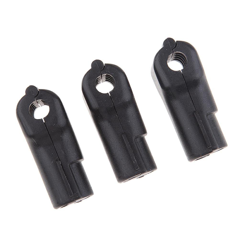 100 Pezzi Blocco di Fermo Antifurto Lucchetto per Gancio Serratura per Espositori di Chiusura Efficace Adatto per Pannelli E, Nero, 5 mm