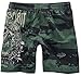 Produktbild Rock Rebel by EMP Herren schwarz-grüne Badehose mit Print L