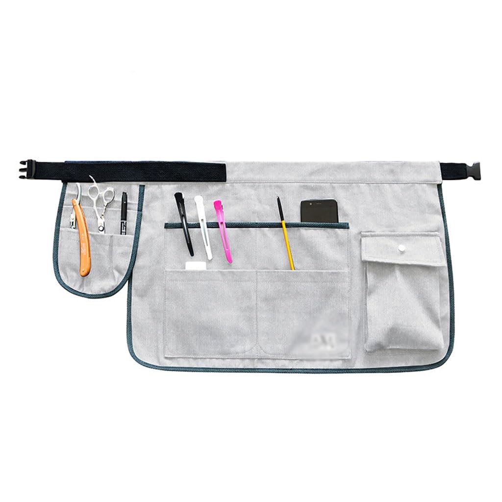 NEBE Delantal de camarero Medio Delantal, Barbero, Jardinería, Manicura Y Peluquería, Delantal Infantil, Pintura, Ropa De Trabajo Vaquera for Hombres Y Mujeres Delantales Delantal