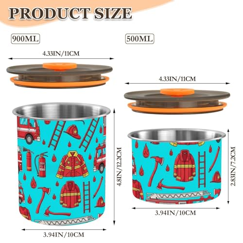 Envase hermético para café acero inoxidable 900 ml miniatura 2