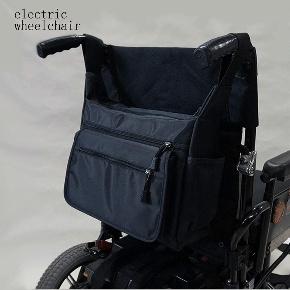 Multifunzionale Borsa per Sedia a Rotelle, Borsa di Stoccaggio per Sedia a Rotelle per Il Trasporto Borsa da Viaggio Accessori per Carrozzine Manuali Ed Elettriche