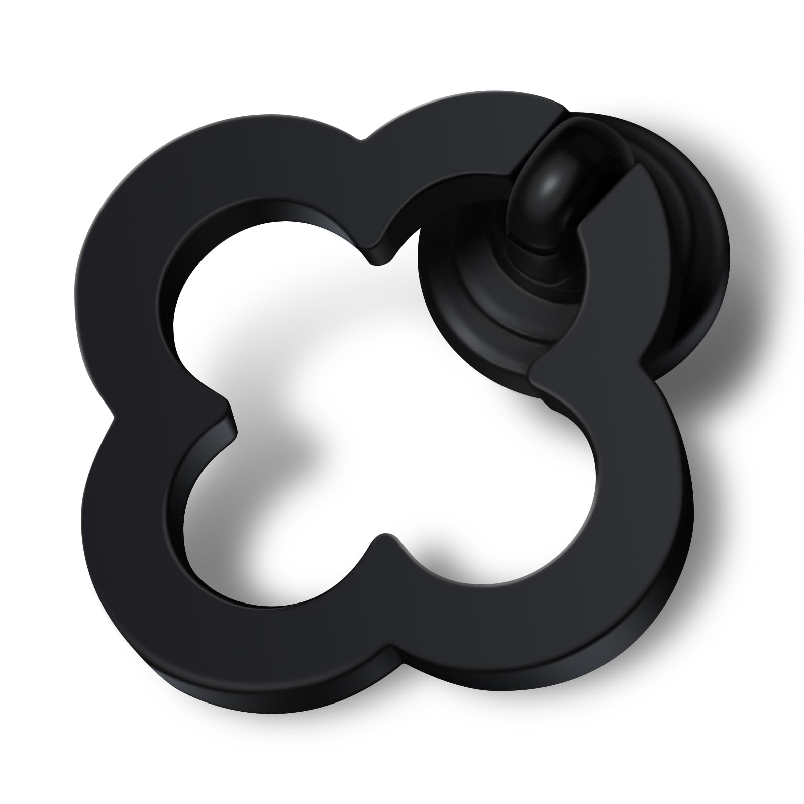 TKWINKT 4 Pack Black Cabinet Knobs Zinc Alloy Dresser Knobs Black Drawers Knob 1.97 inch (50mm) Kitchen Cabinet Door Knobs