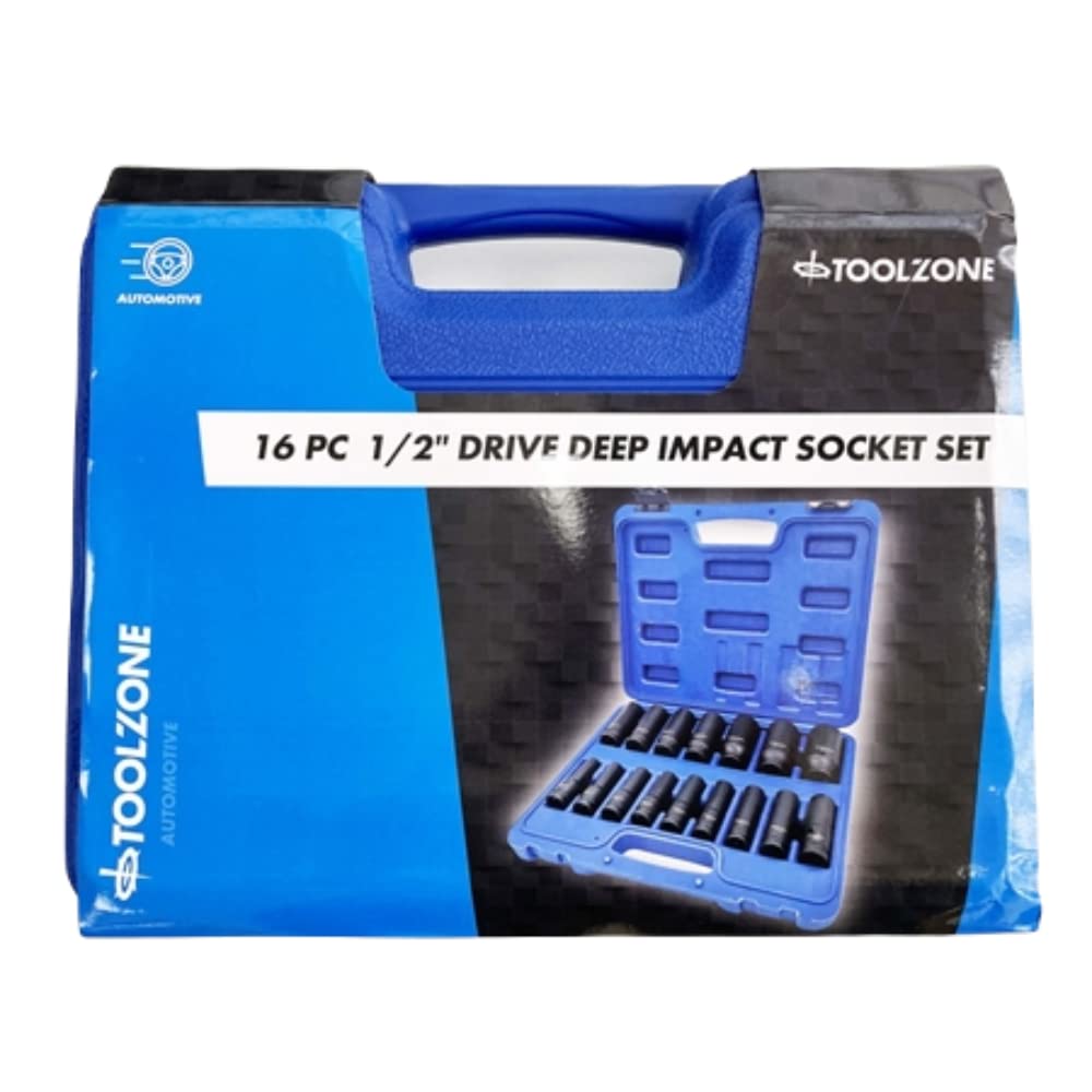 US PRO 16 stuk 1/2 inch Drive 6 punts Europese Deep Impact Socket Set US1340