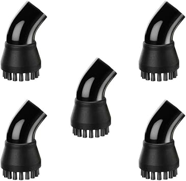 McCulloch A1230-005 Nylon Utility Brush 5 Pack, Designed for Scrubbing Tough Stains, Works with Select McCulloch Steamer Models, Perfect for Use on Carpet, Tile, Grouting, and More