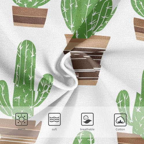 Wusikd Cactus Pots Girls' Underwear Cotton Girls Briefs Soft Toddler Underwear 2T3