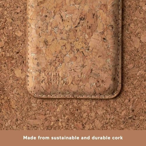 Portefeuille liège durable Atom Studios pour iPhone 16 porte-carte Magsafe
