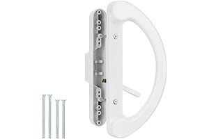 Universal Sliding Glass Door Lock Set 3-15/16" Screw Hole Spacing