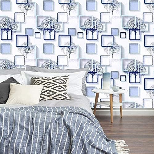 Image of Self Adhesive Decorative Peel Stick Waterproof Wallpaper Wall Decor Removable Wall Paper for Living Room Hall Decoration PVC Vinyl DIY Contact Paper 45x304cm (Geomatric)