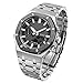 Produktbild Lioingbt Casioak Mod Gen 5 Conversion Kit für Gshock Ga2100/2110 Metallband Ersatzzubehör Armband Lünette (Color : Black Silver)