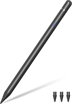 iPad Pencil 1st Generation for iPad, Stylus Pen for Pencil 2nd Generation with Magnetic Charging Tilt Sensitivity& Palm Rejection, Pencil for iPad Pro 11/12.9/13, Air, Mini Black