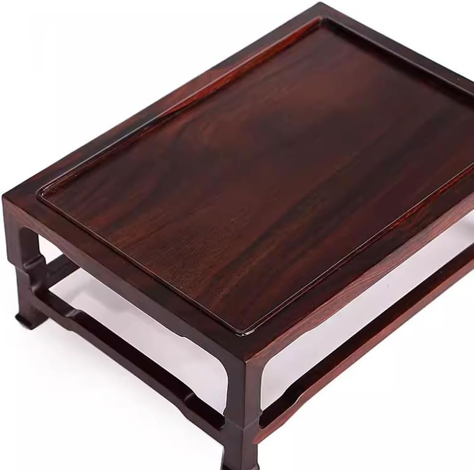 Bonsai Pedestal Vase Pedestal Stands Solid Wood Jade Ornament Base Rectangular Flowerpot Base Chinese Buddha Statue Base Teapot Tea Cup Holder Planter Stand Plant Holder