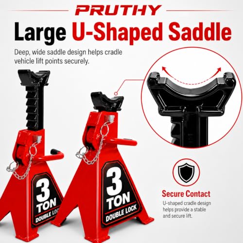 Jack Stands 3 Ton with Double Locking Pins