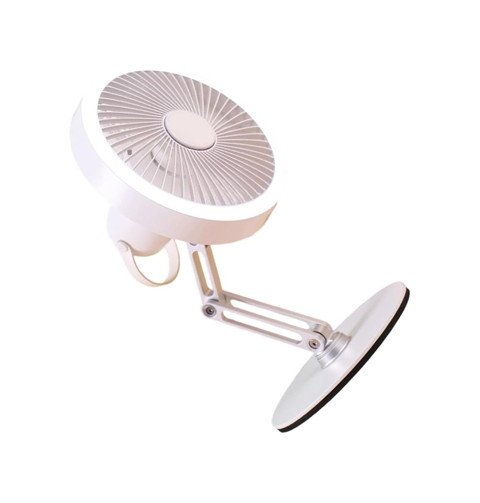 FGJsfhrDTU Portable Fan, Oscillating Small Table 360 Degree Rotating Adjustable for Home Charging