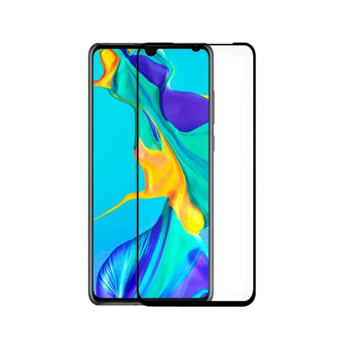 Cool Tempered Glass Screen Protector for Huawei P30 (Full 3D Black), transparent