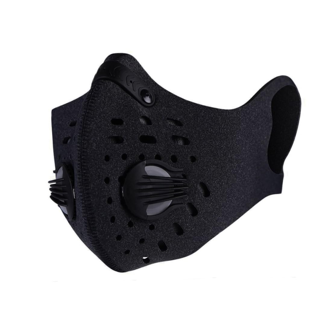 Masque facial pour la poussière, masque à charbon actif anti-allergènes de pollen PM2, 5 pour la course à pied et le cyclisme