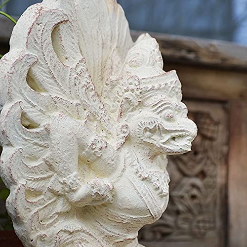ガルーダの石像55cm 天然石パラスストーン 石彫り彫刻 ガルーダの置物 Amazon.co.jp: アジアン バリ 雑貨 ♪バリ島ガルーダ像（30㎝ 白