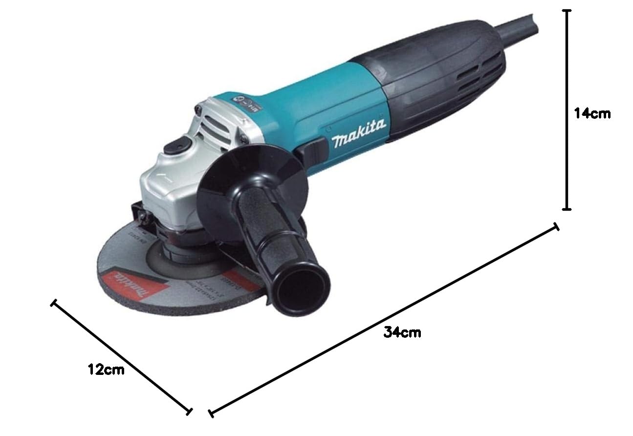 Makita Ga5030r 110v 125mm Angle Grinder Blue Black Ga5030r
