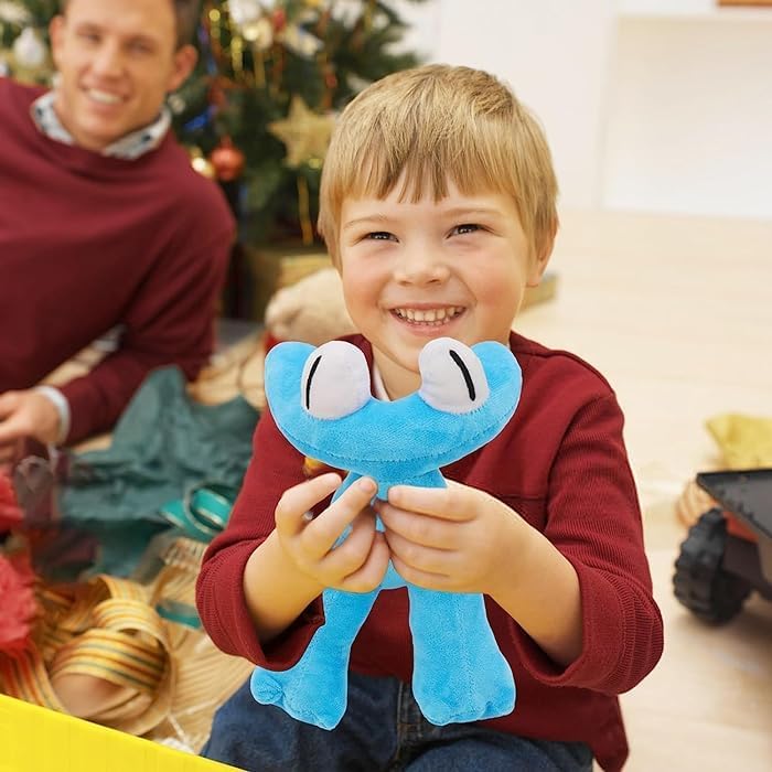 Shoprox Rainbow Friend Plush, Cyan Puppet Soft Stuffed Toy, Cute and Funny Rainbow Friend Toy Gift for Girls, Boys, Kids Friends, Emotion Plush Pefect for Playing