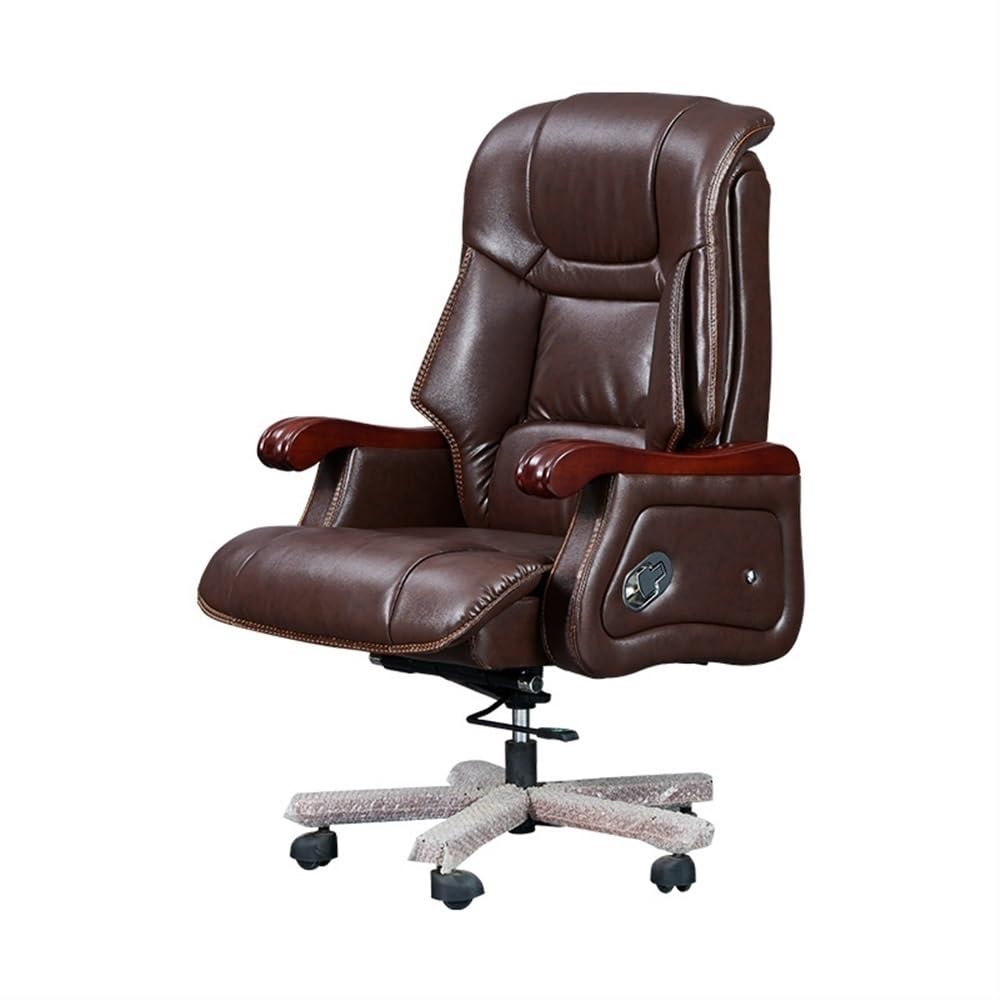 HTTGDGDH Ergonomic High Back Office Chair - Adjustable Swivel Pu Leather Executive Chair With Lumbar Support For Ultimate Comfort In Home & Office Workspace,