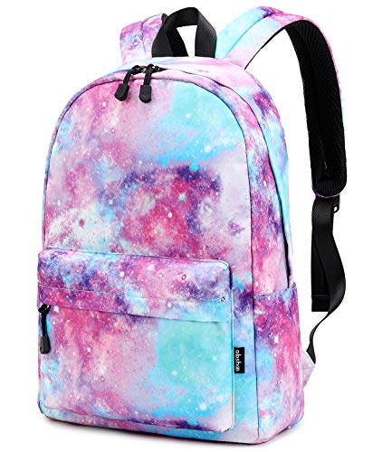 Abshoo Lightweight Water Resistant Galaxy Backpacks For Teen Girls Women School Bookbags (Galaxy Pink) #TOP1