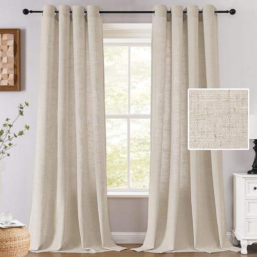 H.VERSAILTEX Linen Light Filtering Curtains 84 Inc
