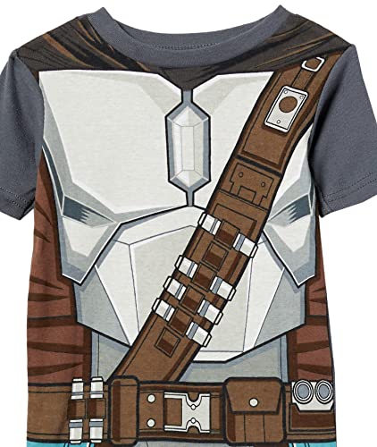 STAR WARS Boys’ 4-Piece Snug-Fit Cotton Pajama Set, NEW ARMOR, 43