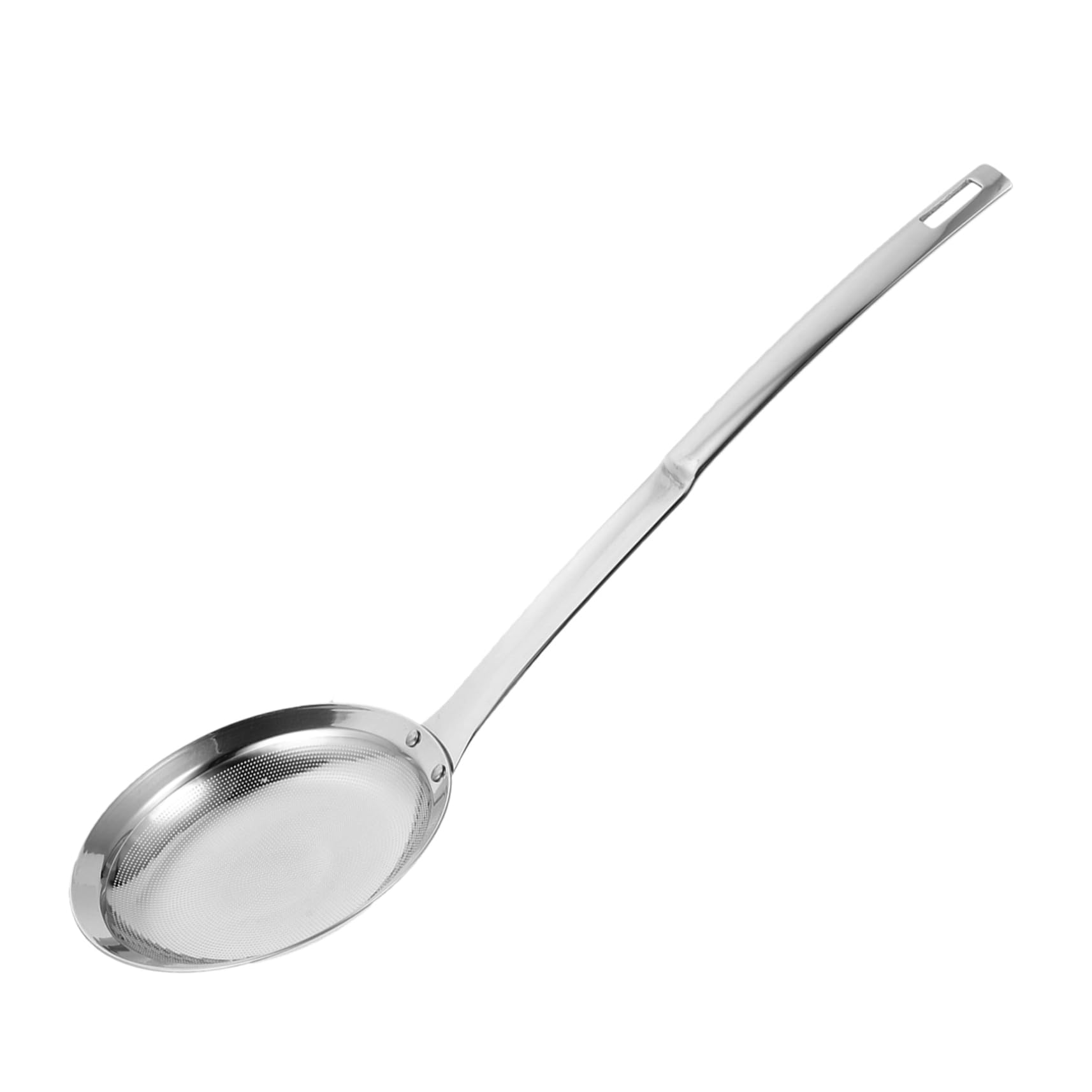 SOLUSTRE Stainless Steel Strainer Spoon Fine Mesh Fat Skimmer for Healthy Cooking Deepening Spoon with Creative Design Dishwasher Safe Food Strainer for Hot Pot Frying