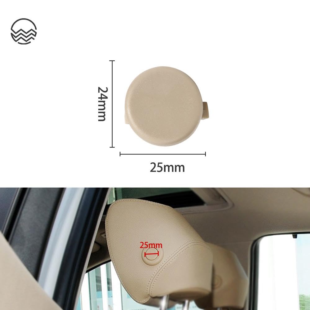 Regolatore Sedile Auto Unità Controllo Sedile Per Bmw Serie 3 F30 316i 320li | Interruttore a pulsante poggiatesta sedile ABS Regola accessorio auto 52107362622(Oyster)
