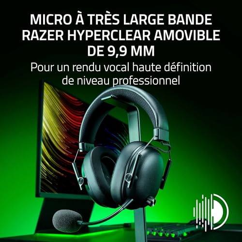 Razer BlackShark V3 Casque sans Fil pour ’Esport Haut parleurs en de 50mm Micro HyperClear Amovible THX Spatial Audio Wireless 2 4Ghz & Bluetooth Profils FPS PCMac | - vue 7