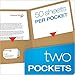 Oxford 78542 Twin-Pocket Fodlers, LTR, 100 Sht Cap, 25/BX, Nautural
