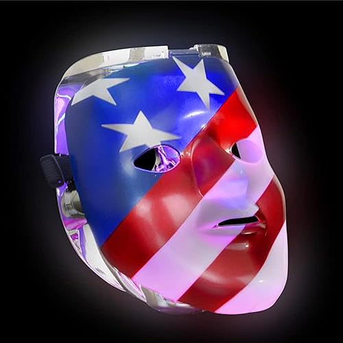 Miniatura 3 de The Dreidel Company Máscara doble iluminada de Halloween, accesorio de fiesta, recuerdo de fiesta, accesorios de atuendo, suministros de fiesta, 8