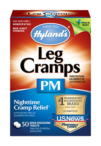 Leg Cramps Tablets by Hyland's, PM Nighttime Formula, Natural Relief of Calf, Foot
