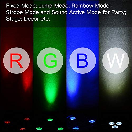 Litake LED Par Strahler, RGB 36 LED Bühnenlicht Scheinwerfer 2 Stück Discolicht Partylicht Fernbedienung DMX Ton Aktivierter für Stage DJ Party Show Bar Halloween Weihnachten