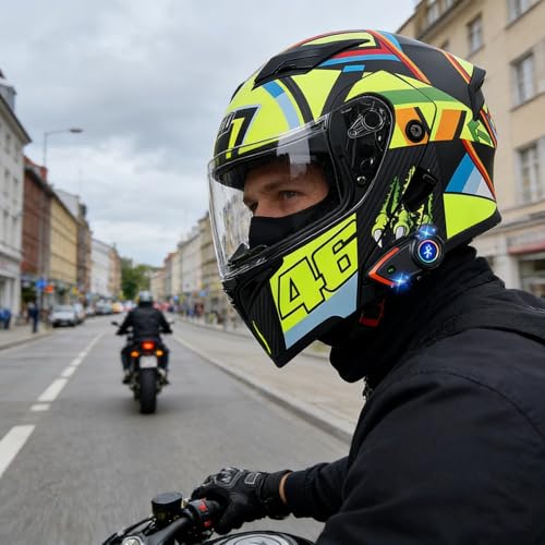 Casque moto modulaire à double visière HD anti-UV et mentonnière rabattable toutes saisons - 7