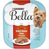 Purina Bella Natural Small Breed Pate Wet Dog Food, Grilled Chicken Flavor in Savory Juices - (12) 3.5 oz. Trays