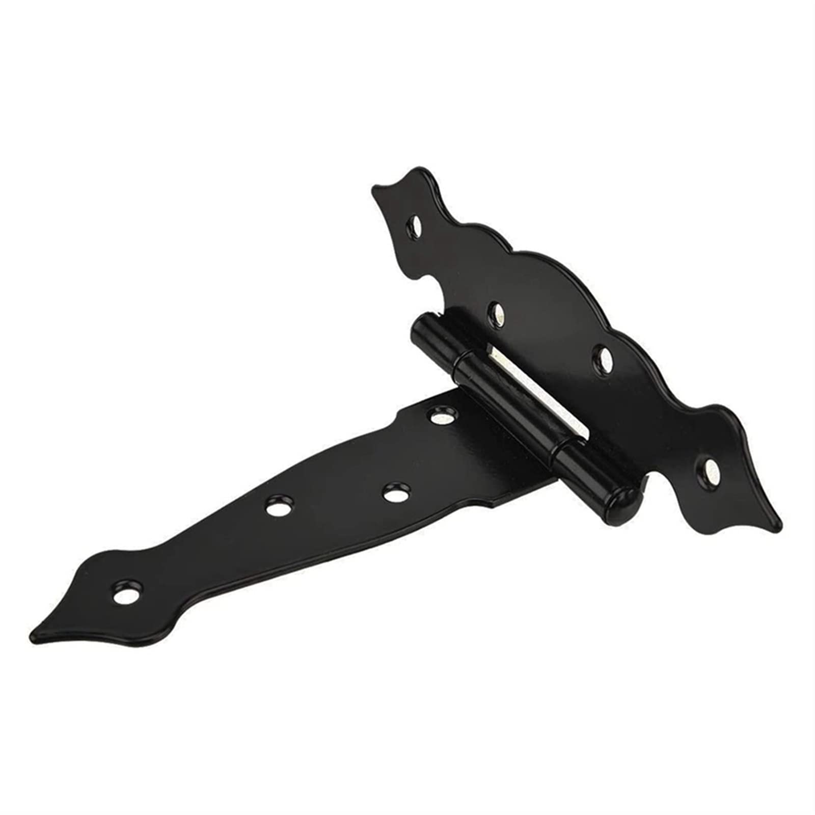 Nvsfzgiyg Nero Heavy Duty Door Hinge 6" T-Decorative Rustproof Iron Lace Lightweight Slotted Black 4Pcs Cerniera