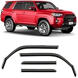 Voron Glass in-Channel Extra Durable Rain Guards for Toyota 4Runner 2010-2024, Window Deflectors, Vent Window Visors, 4 Pieces - 220101