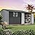 UBGO Extra Large Sheds 10ftx12ft,Outdoor Storage Sheds with Window,Metal Garden Sheds with Lockable Doors,Tiny House for Garden, Backyard, and Patio Utility and Tool Storage-Grey