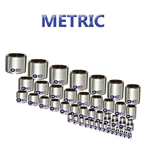 Patriotic Socket Labels - America, Love It Or Leave It Themed - 90 Red, White & Blue Colored Chrome Foil Decals - Give Your Tools That Proud Usa Look And Feel! #TOP3