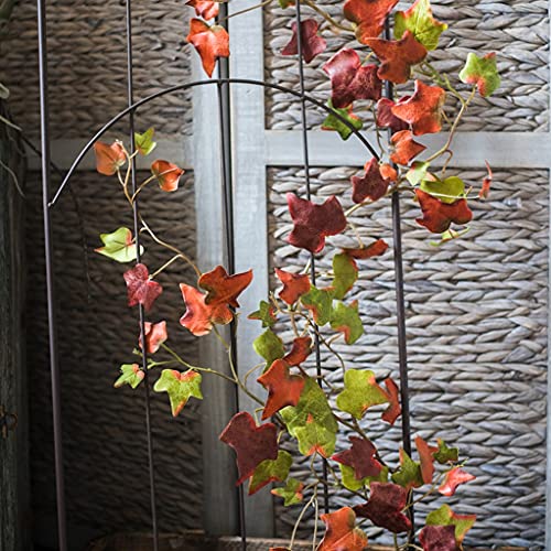 Wijnstokken Kunstmatige Wijnstok Nep Groen Krans Blad Opknoping Bruiloft Familie Tuin Muur Chlorophytum (Color : Red… - Afbeelding 6