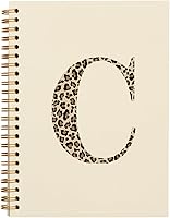 Vista 63 de Bnwepo Initial Leopard Letter T Notebook Journal, Preppy Bow Monogrammed Monogram Gifts for Women, Monogram Notebook Journal, Personalized Notebook