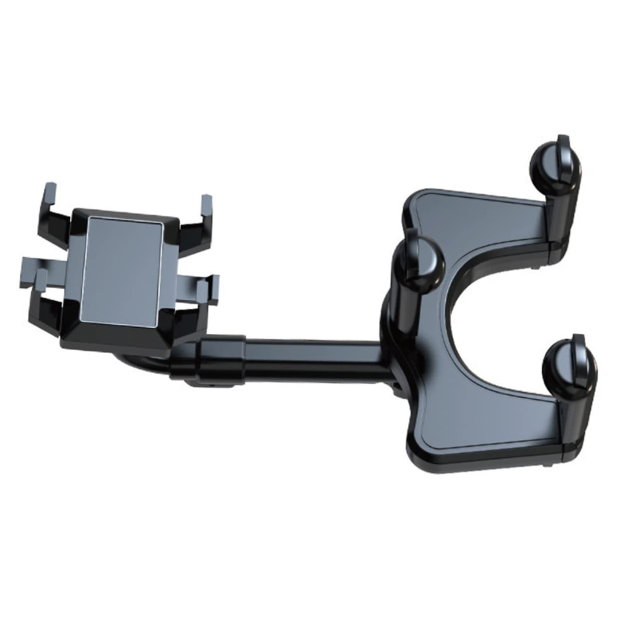 SHINEOFI Supporto per Telefono Auto Clip Rotante in Abs e Colla Pu, Porta Cellulare per Cruscotto, per Veicolo e Guida Sicura