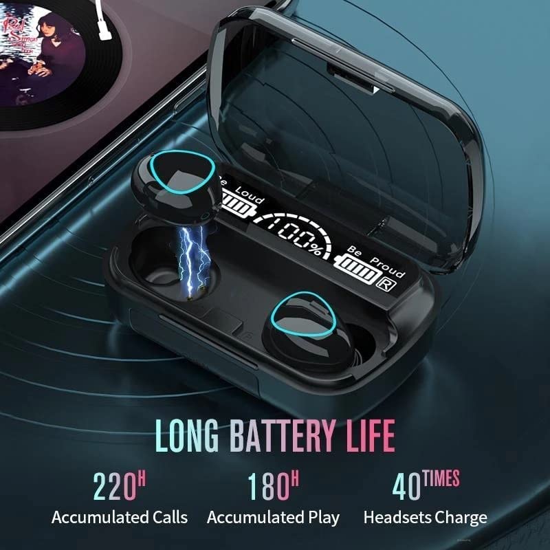 Image of INVICTO M10 Splashproof TWS True wirless in Ear Earbuds LED Power Display Bluetooth Earphone Headset