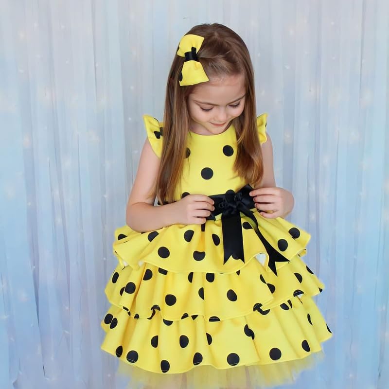 Image of Niren Enterprise Multipatteren Baby Girl's Knee Length Frocks with Digital Prints