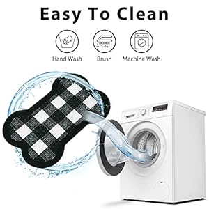 Dog Food Mat, Water Absorbent Pet Food Mat, Non Slip Placemat for Pets Bowl and Water, Easy to Clean, Machine Washable Feeding Mats for Dog Cat Pet, Large 12'' x 19''(Bone Shape) Dog Food Mat Water Absorbent Pet Food Mat Non Slip Placemat for Pets Bowl and Water Easy to Clean Machine Washable Feeding Mats for Dog Cat Pet Large 12 x 19Bone Shape