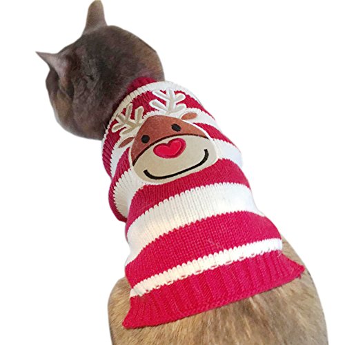 Hapee Dog Xmas Sweaters, Dog Christmas Sweater For Cat, Elk Puppy Clothes #TOP5