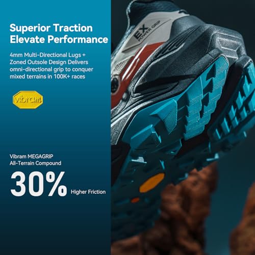 Image of KAILAS Men's FUGA EX 3 Trail Running Shoes Lightweight Slip Resistant Breathable Jogging Hiking Sneakers