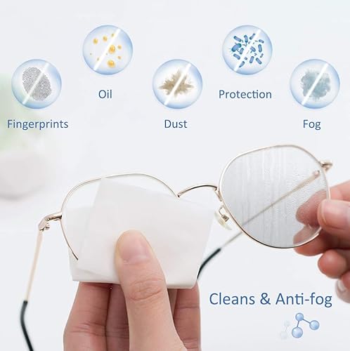 Miniatura 3 de LifeArt Toallitas para lentes antivaho prehumedecidas, toallitas de limpieza para gafas, tabletas, pantallas, toallitas para lentes de cámara (60