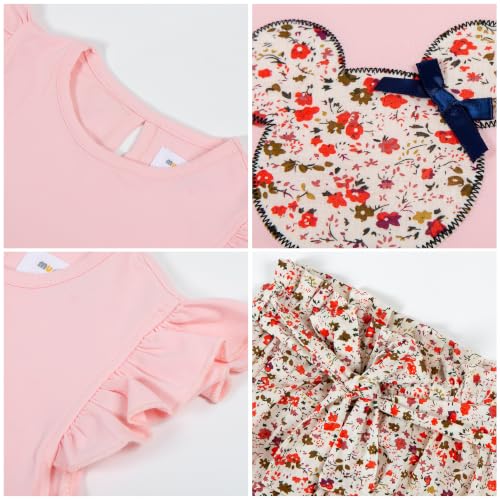 Image of Mud Kingdom Girls Outfits Cute Cartoon Polka Dots Summer Holiday Clothes Sets