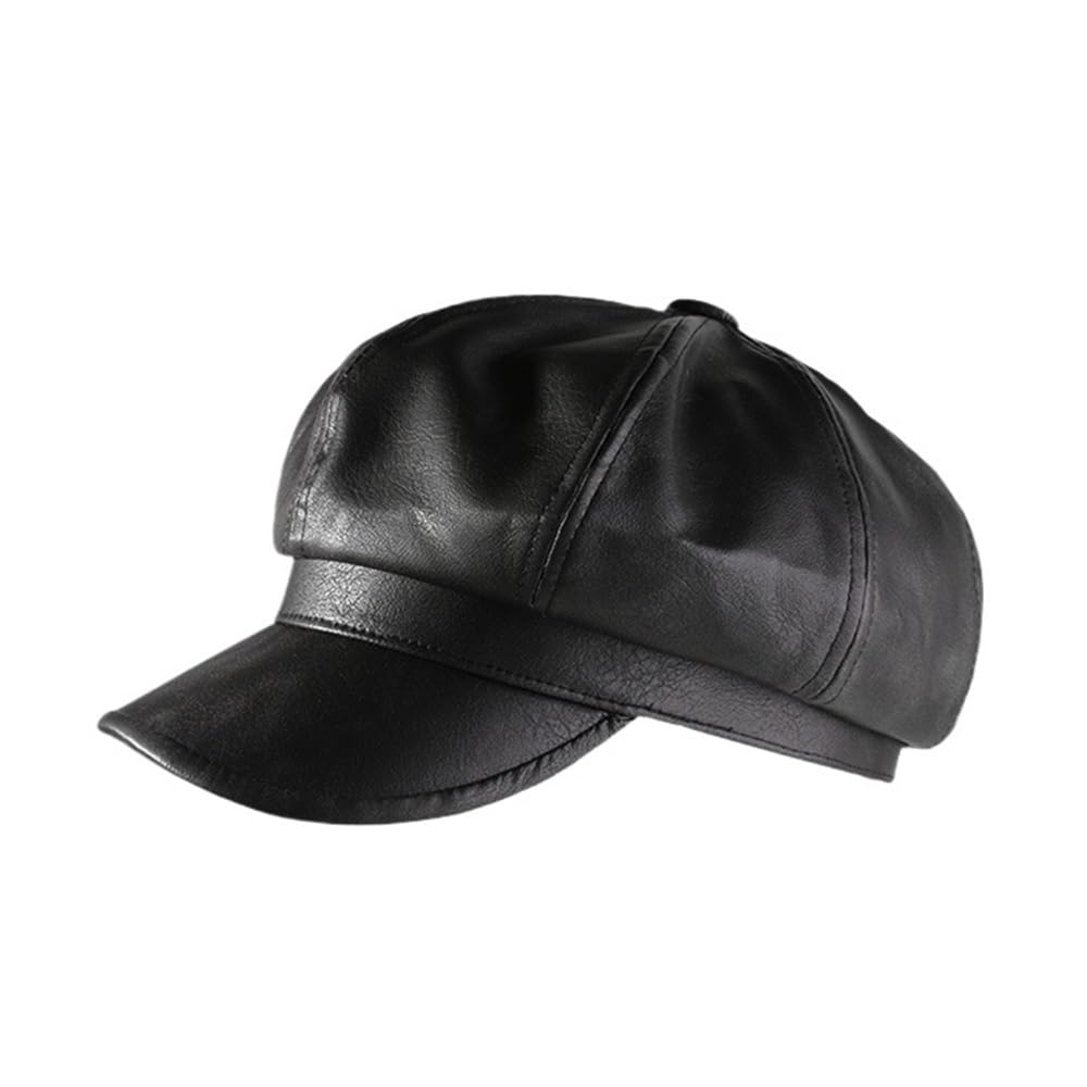 Casquette de violon en cuir contre le vent : le béret femme pour un look impeccable